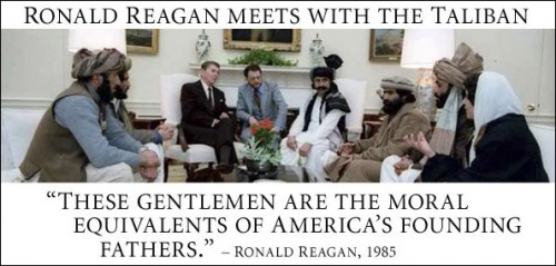 ronald reagan meets with taliban