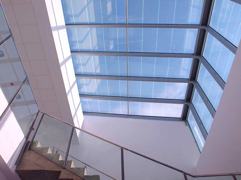 Photo of the skylight at the Lucia Building at the University of Valladolid, Spain.