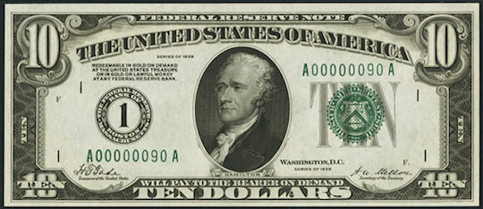 10 Dollar Bill