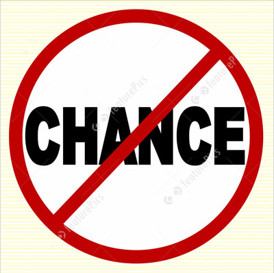 no chance definition