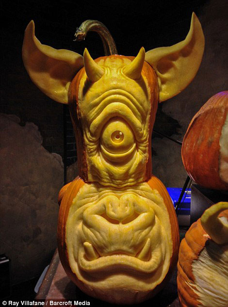Ray Villafane and his team meticulously shaped the terrifying characters using spoons and scalpels